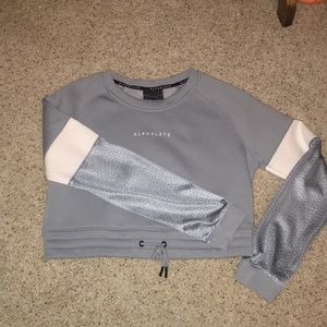 Crop Alphalete active wear sweater.